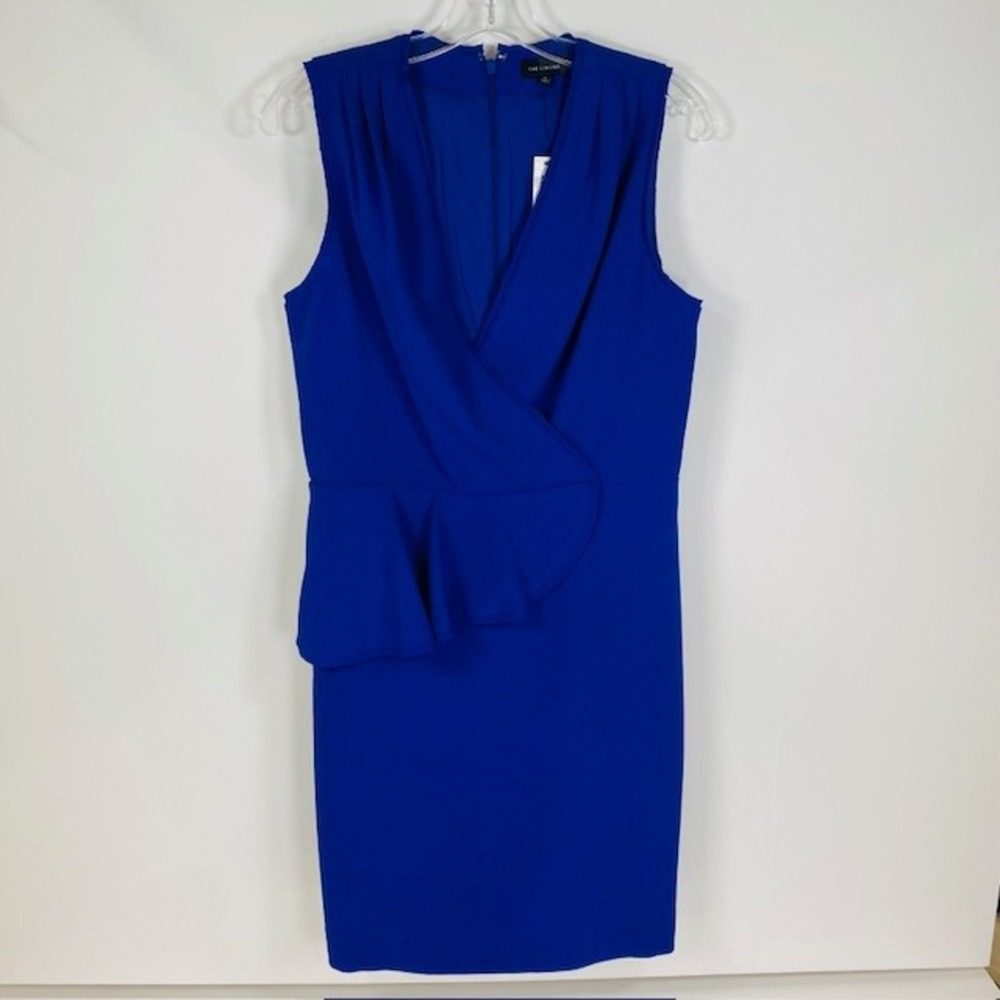 The Limited Blue Dress Sleeveless Sheath Peplum Size 8‎